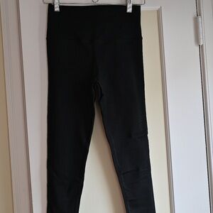 Athleta Transcend Ribbed High-Rise Leggings, Black, Size S